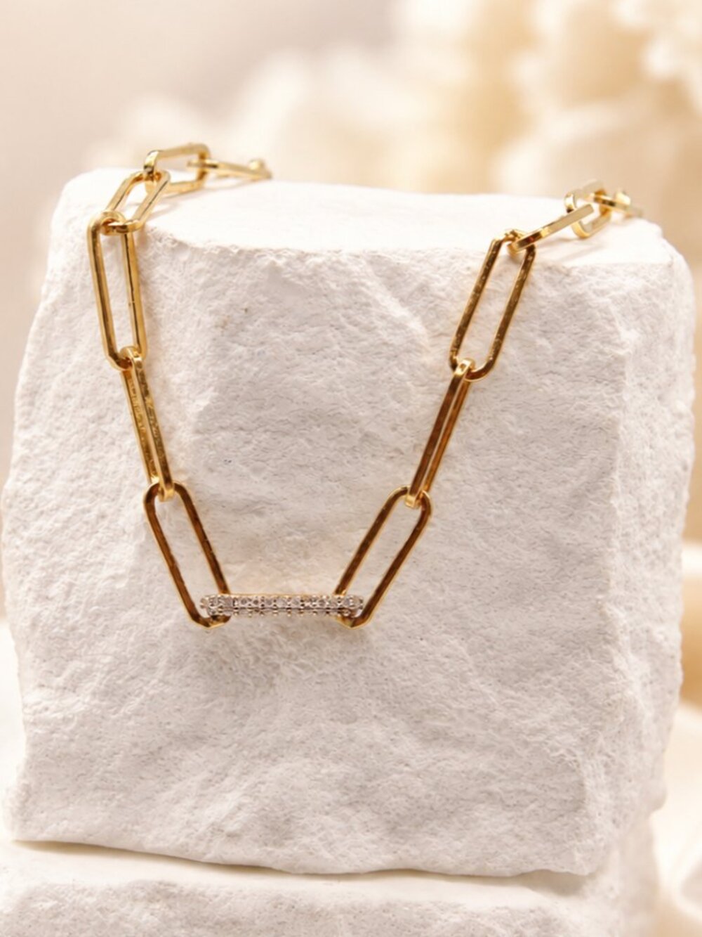 Modern Link Diamond Bracelet